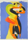 Paso Doble Signed by Allen Jones, Screenprint in colours, sold Dec 2019