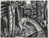 In The Highlands by Ethelbert White, engraving on paper, sold Nov 2019