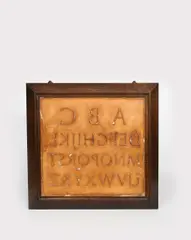 Alphabet by Eric Gill, sculpture, offered Nov 2019