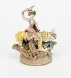A porcelain comical sculpture by Hilary Brock, sculpture, offered Nov 2019