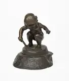 Young Child with a Spade by Anders Bundgaard, bronze, offered Nov 2019