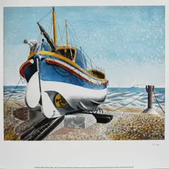 The Lifeboat a modern giclee digital print from the original 1938 by Eric Ravilious, giclee, sold Oct 2019