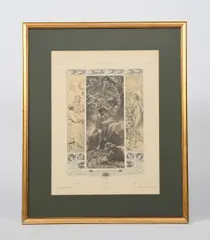 Primavera by George Sturm, lithograph, offered Oct 2019