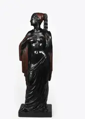 The Red Shawl by Richard Louis Garbe, sculpture, sold Oct 2019