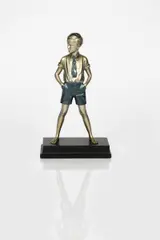 Sonny Boy a large patinated bronze sculpture on black slate base etched by Ferdinand Preiss, bronze, sold Oct 2019