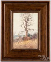 landscape by Ira J. Deen, oil on canvas, sold Jul 2022