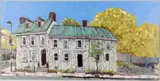 titled on verso East & High Carlisle PA - by David Paul Ohlerking, 2019, oil on artist board, sold Jul 2022