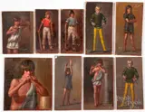 portraits by Nine P. Richard Eichman, oil on artist board, sold Jul 2022