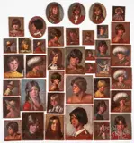 portraits by Thirty-nine P. Richard Eichman, oil on artist board, sold Jul 2022
