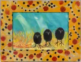 of chicks by Barbara Strawser, watercolor, sold Jul 2022