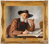 portrait by Alois Binder, oil on canvas, sold May 2022