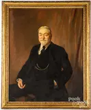 portrait of Judge John Bassett Moore by Leopold Seyffert, oil on canvas, sold May 2022