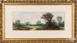 landscape. by William Henry Chandler, pastel, sold May 2022