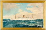 ship portrait by David Philip Wilson, oil on canvas, sold May 2022
