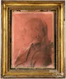 portrait by Thomas Bludget de Valdenuit, chalk, sold May 2022