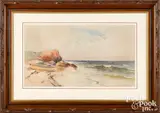 coastal scene by Alfred Thompson Bricher, watercolor, sold Apr 2022