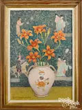 Orientalist still life by Emma Fordyce MacRae, oil on board, sold Apr 2022