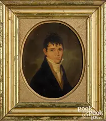 portrait of a gentleman by Jacob Eichholtz, oil on board, sold Apr 2022