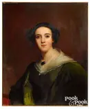 bust-length portrait of Mary Anne Heide Morris (1803-1865) by Thomas Sully, oil on canvas, sold Apr 2022