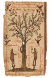ATTRIBUTED, FOLK ART FRAKTUR DRAWING / RELIGIOUS TEXT by Johann Adam Eyer, watercolor and ink on laid paper, sold Aug 2023