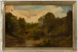 LANDSCAPE PAINTING by T. E. Stubbs, oil on canvas, sold Aug 2023