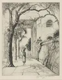 IN THE SHADOWS OF SAINT MICHAELS CHARLESTON PRINT by Elizabeth O'Neill Verner, lithograph on paper, sold Aug 2023