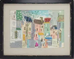 Untitled by Charles Cobelle, Watercolor/gouache, sold Aug 2025