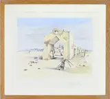Paranoiac Village by Salvador Dalí, Etching, sold Sep 2025