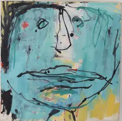 Faces by Louis Tavelli, Oil on canvas, sold Sep 2025