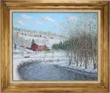 Evergreen Farm by Mildred S. Gehman, Oil on canvas, sold Sep 2025