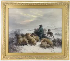 Untitled by August Friedrich Albert Schenck, Oil on canvas, sold Sep 2025