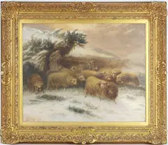 Untitled by August Friedrich Albert Schenck, Oil on board, sold Sep 2025