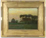 Newcomb Macklin Frame by Charles Warren Eaton, Oil on board, sold Sep 2025