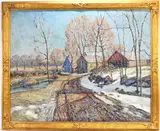 The Mill by Walter Emerson Baum, Oil on canvas, sold Sep 2025