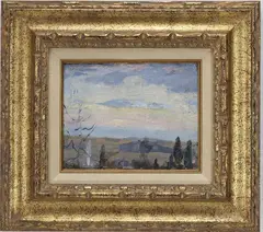 Untitled by Walter Emerson Baum, Oil on board, sold Sep 2025