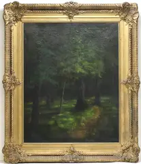 Sunflecks by Ben Austrian, Oil on canvas, sold Sep 2025