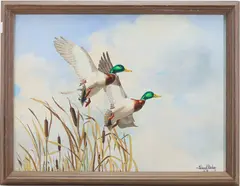 Untitled by Richard Evett Bishop, Oil on board, sold Sep 2025