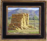 Stacked by Dan Young, Oil on board, sold Sep 2025