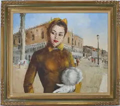 Maxine by Pál Fried, Oil on Canvas "Maxine", sold Sep 2025