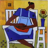 Oh Peas by Mandy Johnson, Acrylic on wood, sold Sep 2025