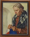 Untitled by Gaetano Gennaro, Oil on board, sold Sep 2025