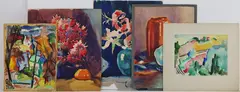 Untitled by Mary Bean Rogers, Watercolor grouping (5), sold Sep 2025