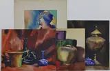 Untitled by Mary Bean Rogers, Watercolor grouping (4), sold Sep 2025