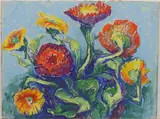 Untitled by Richard Rogers, Pastel on board, sold Sep 2025