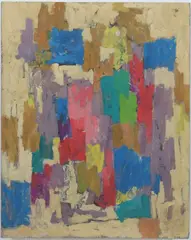 Untitled by Richard Rogers, Oil on board, sold Sep 2025