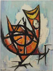 Untitled by Richard Rogers, Oil on board, sold Sep 2025
