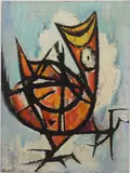 Untitled by Richard Rogers, Oil on board, sold Sep 2025