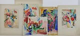 Untitled by Mary Bean Rogers, Watercolor grouping (5), sold Sep 2025