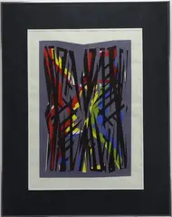 Caged Form by William Gear, Silkscreen, sold Sep 2025