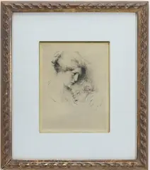 Untitled by Arthur William Heintzelman, Etching, sold Sep 2025